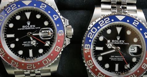 rolex black and red bezel|Rolex pepsi bezel color difference.